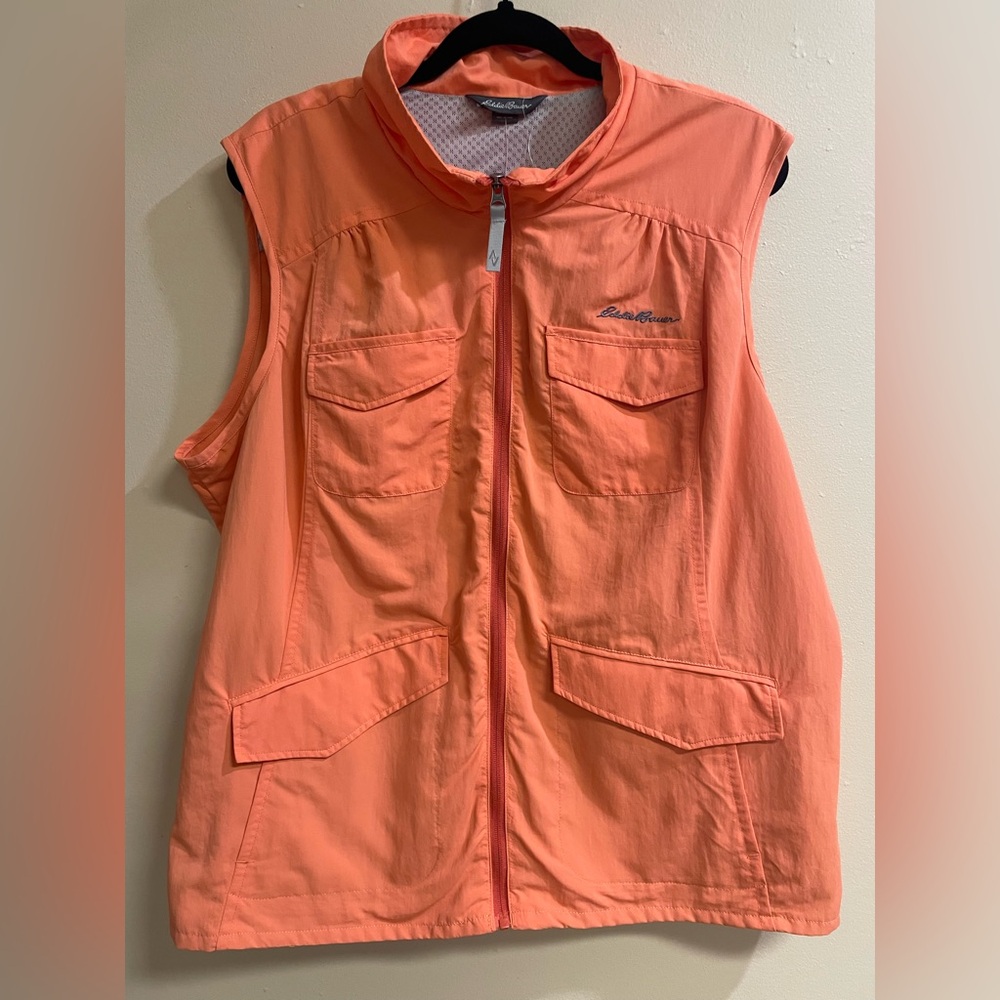 Eddie Bauer Adventurer Vest Coral Women’s Size XXL